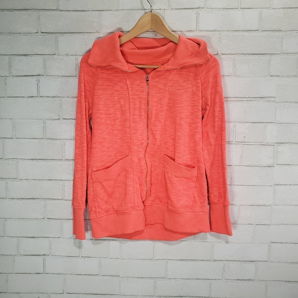 Motherhood Maternity bright full-zip sweatshirt